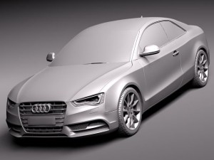 Audi A5 Coupe 2012 3D 模型
