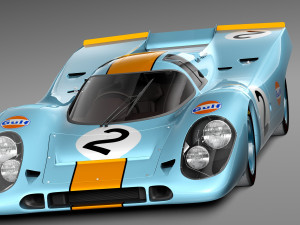 Porsche 917K Gulf Lemans 24H Model 3D