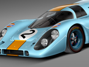 Porsche 917K Gulf Lemans 24H Model 3D
