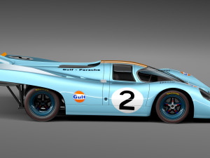 Porsche 917K Gulf Lemans 24H Model 3D
