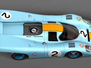Porsche 917K Gulf Lemans 24H Model 3D