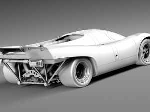 Porsche 917K Gulf Lemans 24H Model 3D