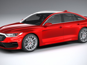 Generic Sedan v2 2020 Lowpoly 3D मॉडल