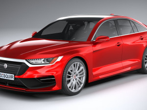 Generic Sedan v2 2020 Lowpoly Modelo 3D