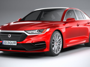 Generic Sedan v2 2020 Lowpoly Modelo 3D