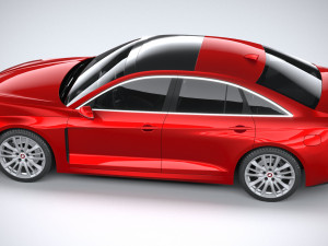 Generic Sedan v2 2020 Lowpoly Modelo 3D