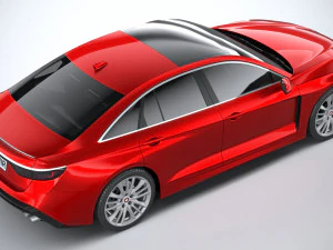 Generic Sedan v2 2020 Lowpoly 3D Model