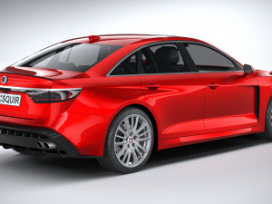 Generic Sedan v2 2020 Lowpoly Modelo 3D