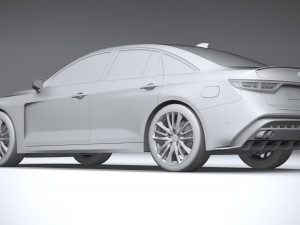 Generic Sedan v2 2020 Lowpoly Modelo 3D