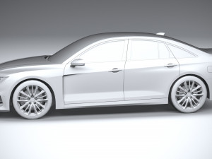 Generic Sedan v2 2020 Lowpoly Modelo 3D