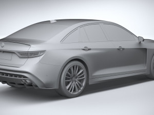 Generic Sedan v2 2020 Lowpoly Modelo 3D
