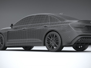 Generic Sedan v2 2020 Lowpoly Modelo 3D