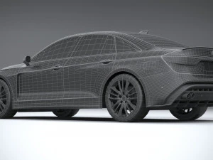 Generic Sedan v2 2020 Lowpoly 3D Model