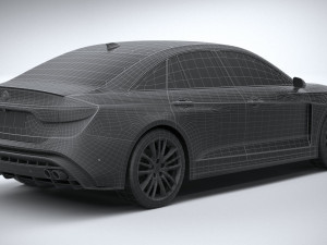 Generic Sedan v2 2020 Lowpoly Modelo 3D