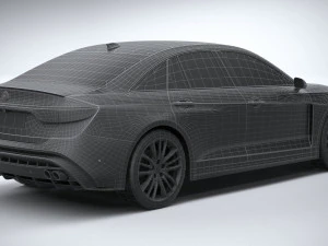 Generic Sedan v2 2020 Lowpoly 3D Model