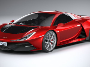 Generic Supercar v1 2020 Lowpoly 3D Модель
