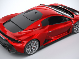 Generic Supercar v1 2020 Lowpoly 3D Модель