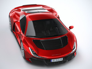 Generic Supercar v1 2020 Lowpoly 3D Модель