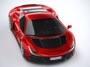 Generic Supercar v1 2020 Lowpoly 3D Model