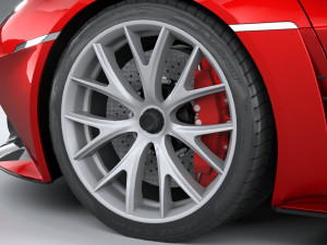 Generic Supercar v1 2020 Lowpoly 3D Модель