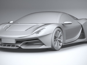 Generic Supercar v1 2020 Lowpoly 3D Модель