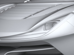 Generic Supercar v1 2020 Lowpoly 3D Модель