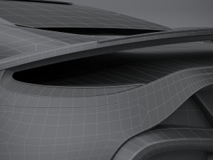 Generic Supercar v1 2020 Lowpoly 3D Модель