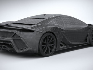 Generic Supercar v1 2020 Lowpoly 3D Модель