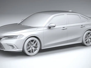 Honda Civic SI 2022 3D Model