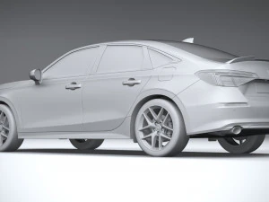 Honda Civic SI 2022 3D Model