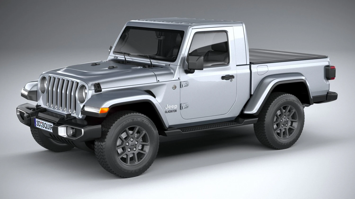 Jeep Gladiator Singlecab 2021 3D Model .c4d .max .obj .3ds .fbx .stl .blend 