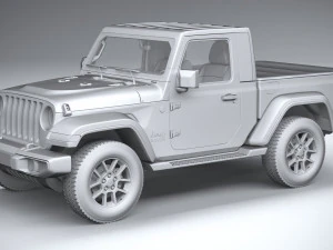 Jeep Gladiator Singlecab 2021 3D Model