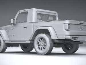 Jeep Gladiator Singlecab 2021 Modèle 3D
