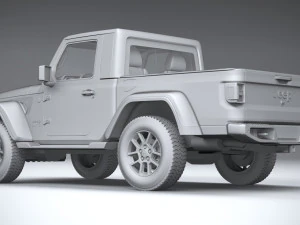 Jeep Gladiator Singlecab 2021 3D Model
