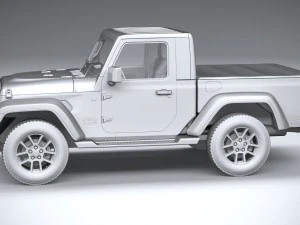 Jeep Gladiator Singlecab 2021 3D Model