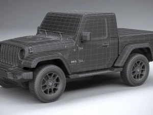 Jeep Gladiator Singlecab 2021 3D Model