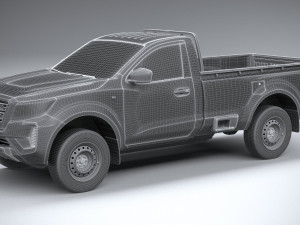 Nissan Navara Singlecab 2021 Modelo 3D