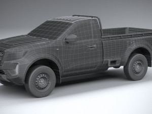 Nissan Navara Singlecab 2021 Modelo 3D