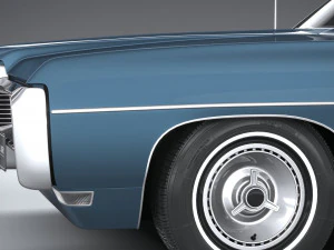 Pontiac Bonneville Convertible 1968 3D Model