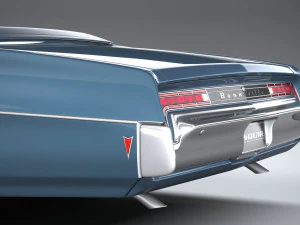 Pontiac Bonneville Convertible 1968 3D Model