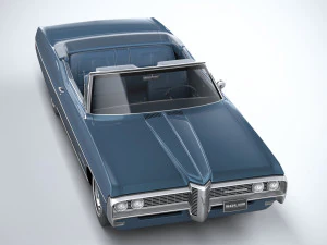 Pontiac Bonneville Convertible 1968 3D Model