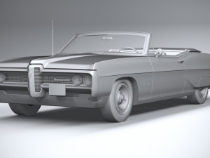 Pontiac Bonneville Convertible 1968 3D-Modell