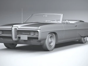 Pontiac Bonneville Convertible 1968 3D Model