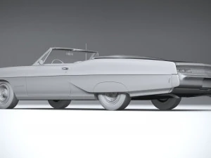 Pontiac Bonneville Convertible 1968 3D Model