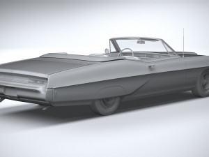 Pontiac Bonneville Convertible 1968 3D-Modell