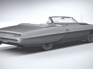 Pontiac Bonneville Convertible 1968 3D Model