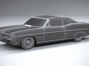 Pontiac Bonneville Convertible 1968 3D Model