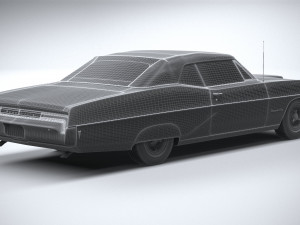 Pontiac Bonneville Convertible 1968 3D-Modell