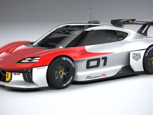 पोर्श मिशन आर 2021 3D मॉडल