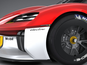 Porsche Mission R 2021 Model 3D